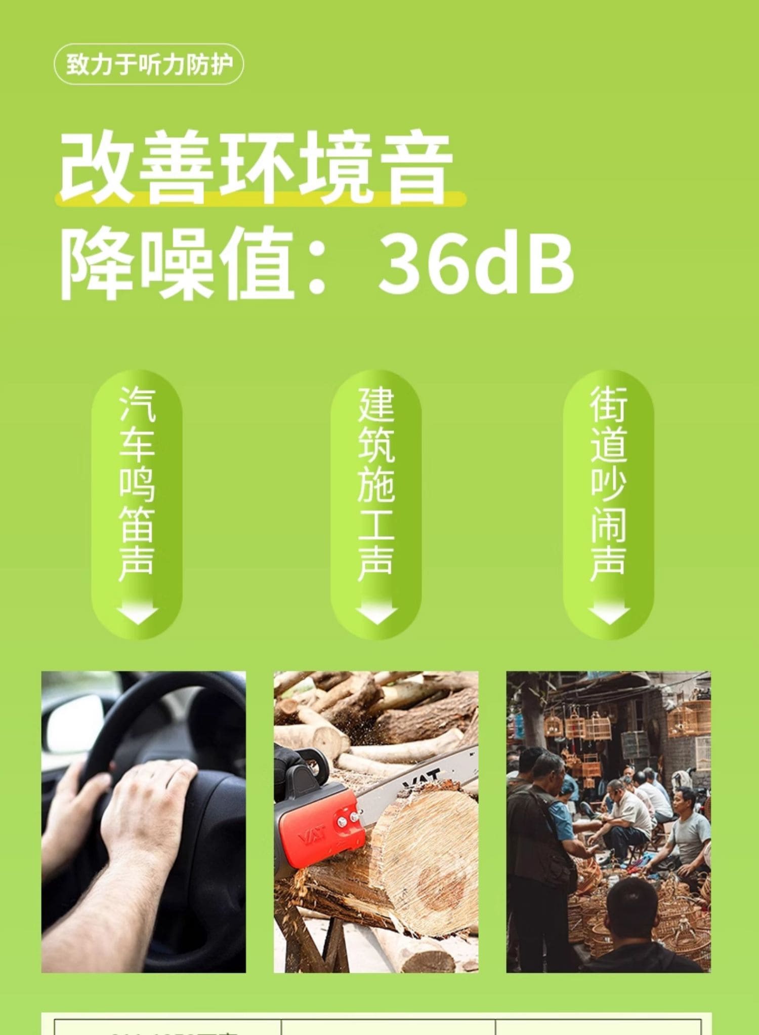 3M 311 1250 高降噪子弹型带线耳塞